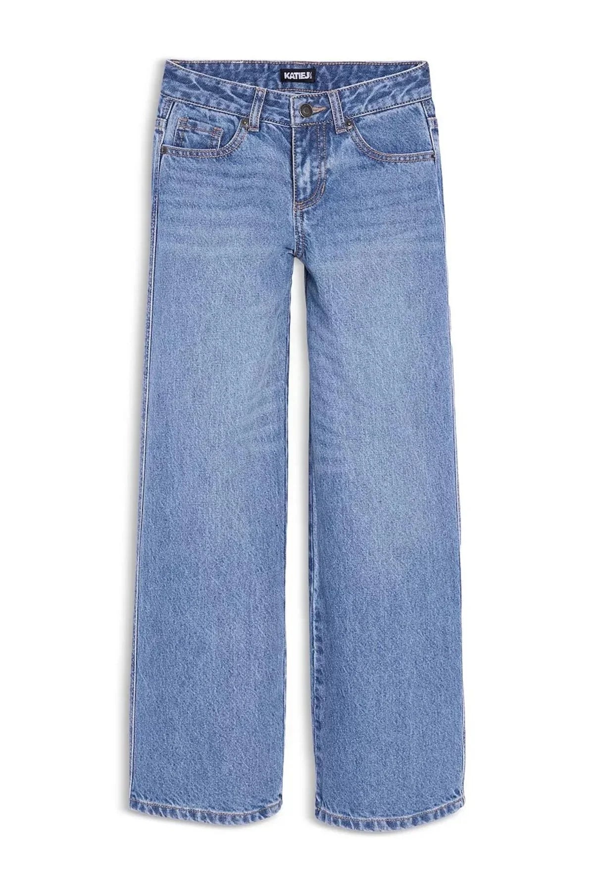 Katie J Junior Chicago Low Rise Jeans in Light Wash