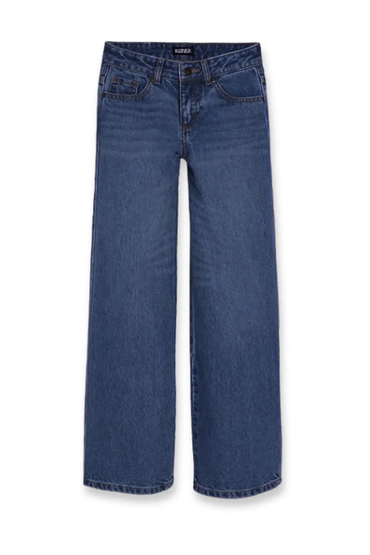 Katie J Junior Chicago Low Rise Jeans in Mid Wash
