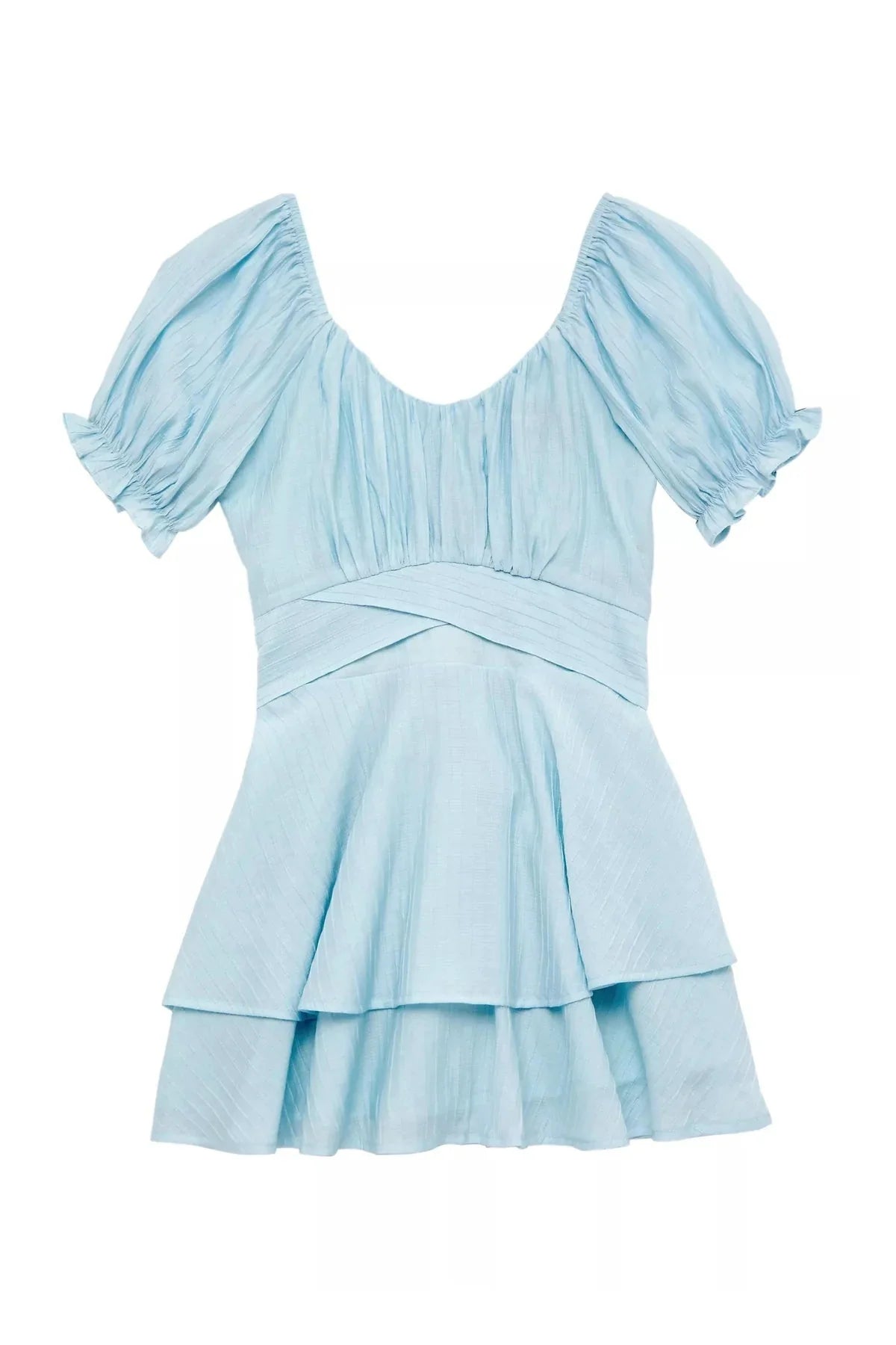 Katie J Junior Delilah Gauze Dress in Baby Blue