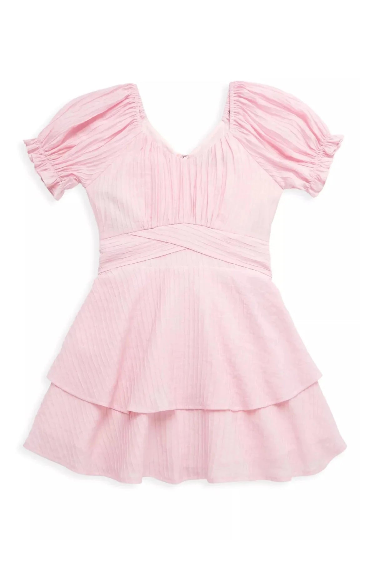 Katie J Junior Delilah Gauze Dress in Baby Pink