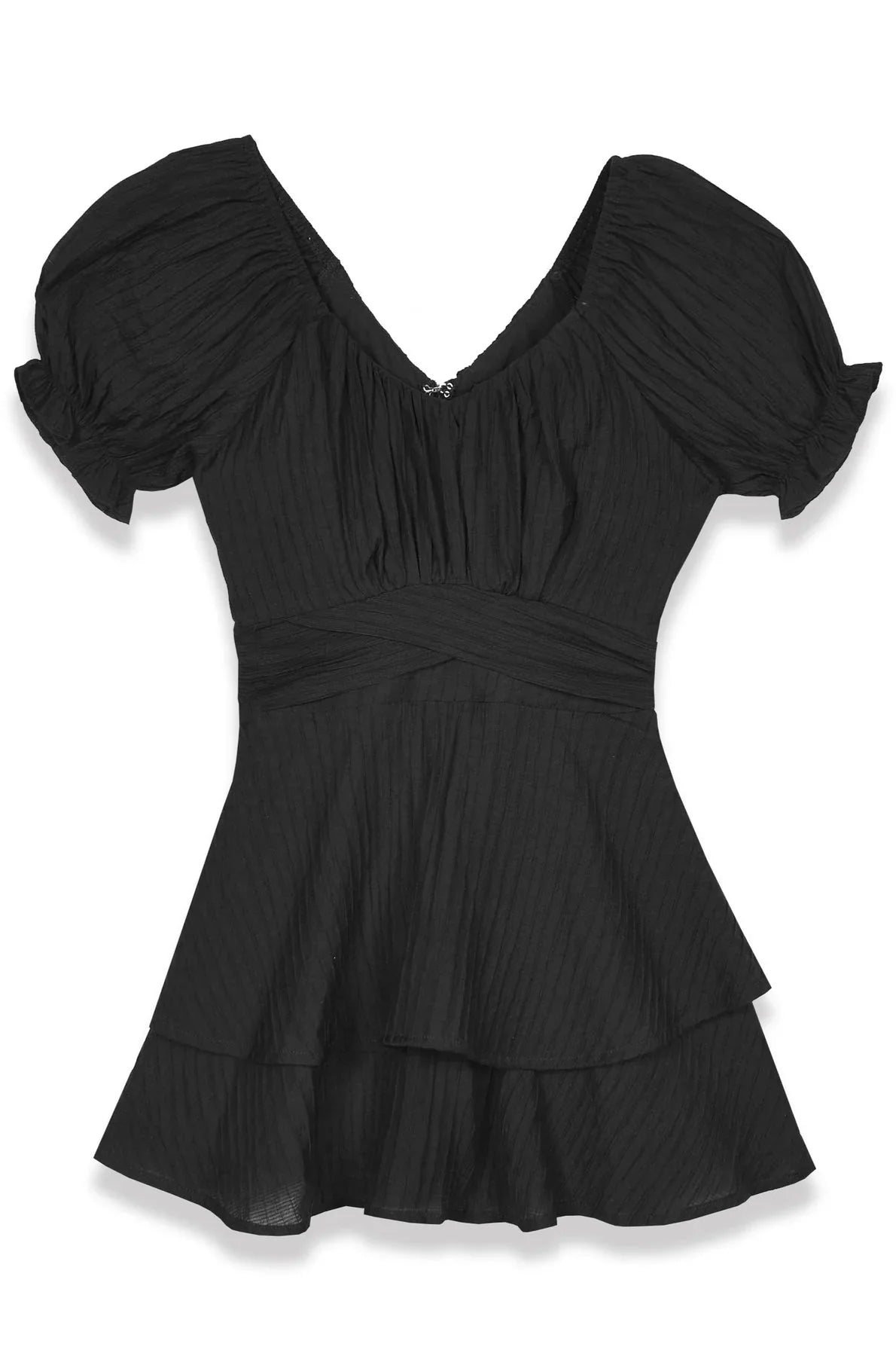 Katie J Junior Delilah Gauze Dress in Black