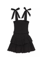 Katie J Junior Emerson Solid Dress in Black