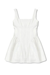 Katie J Nyc Brenna Tween Dress in White Linen