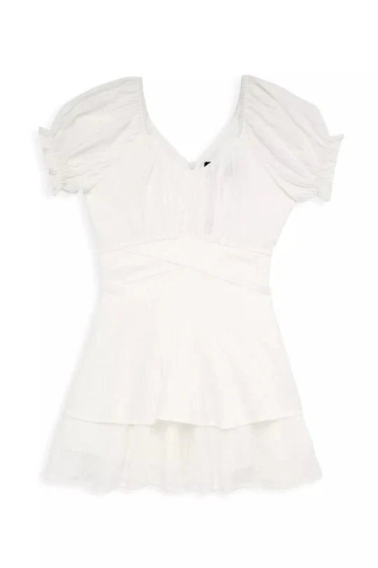 Katie J NYC Delilah Gauze Dress in White