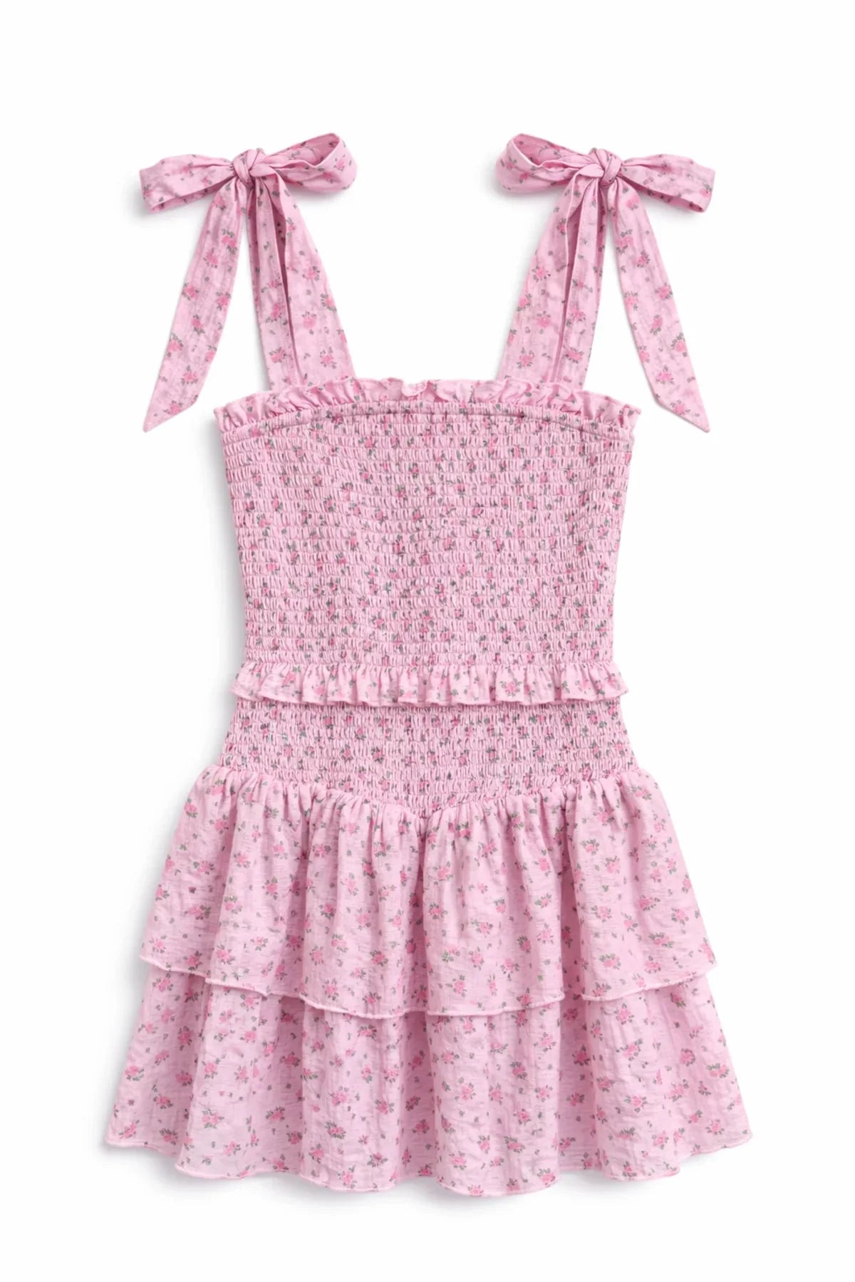 Katie J NYC Emerson Tween Dress in Blush Rose Ditsy