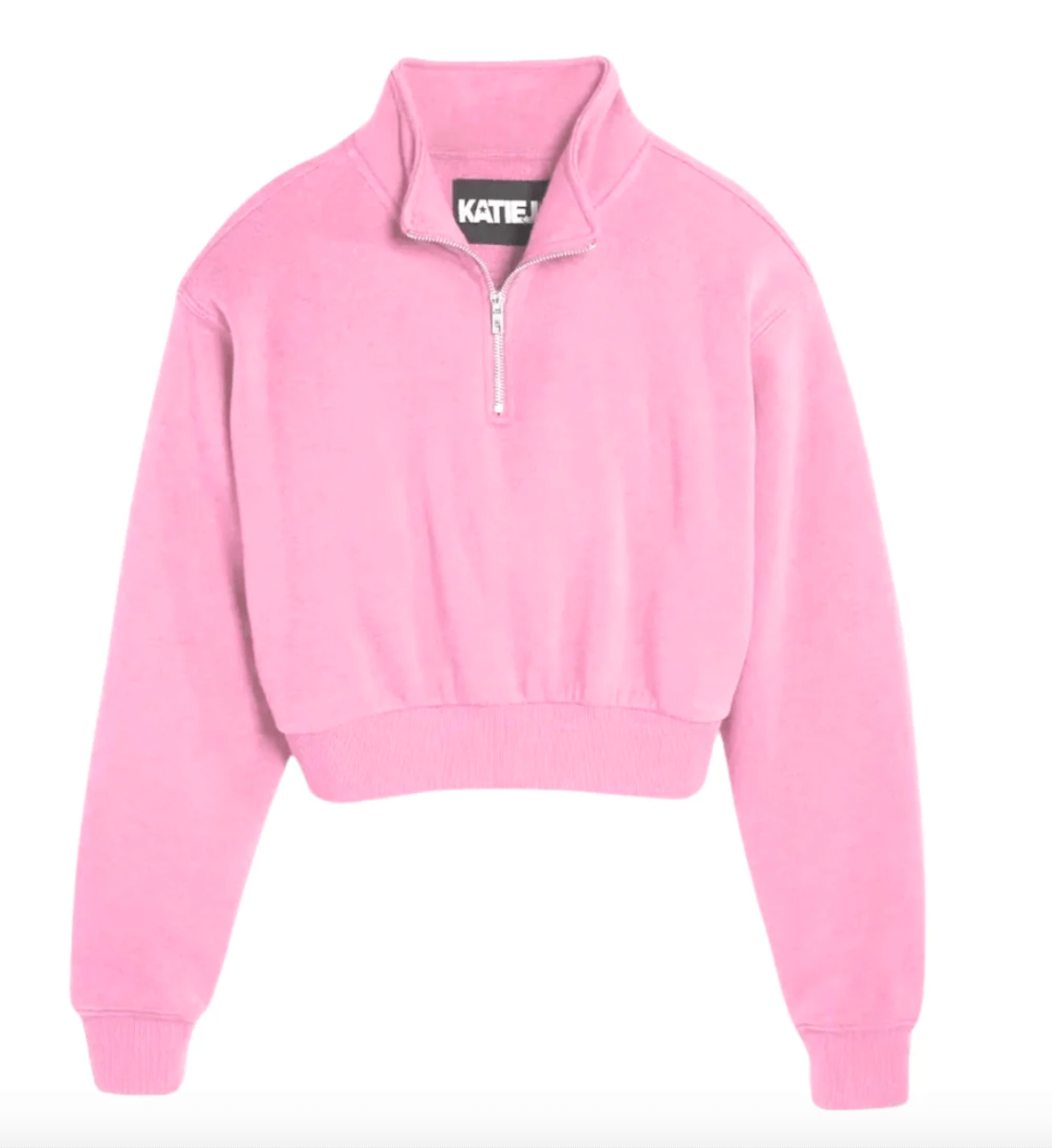 KatieJ Tween Dylan Quarter Zip in Cotton Candy