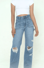 KatieJ Tween Houston in Mid Wash Denim