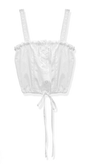 KatieJ Tween Willow Lace Top in White