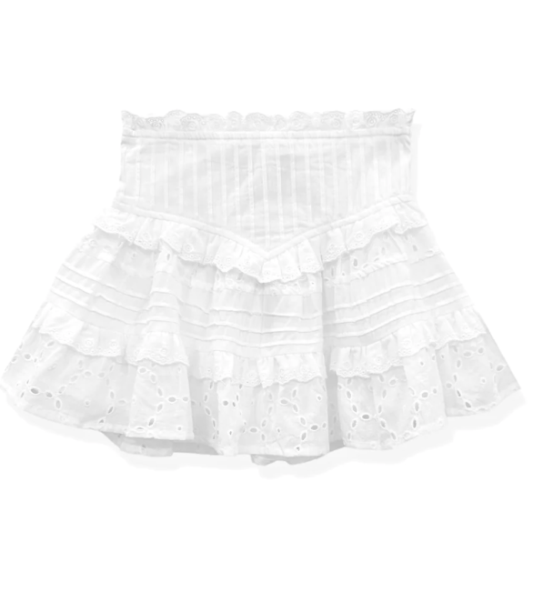 KatieJ Tween Willow Skirt in White