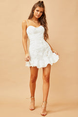 Remi Lace Mini Dress - White