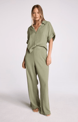 FINAL SALE- Sundays Elide Shirt in Vintage Moss